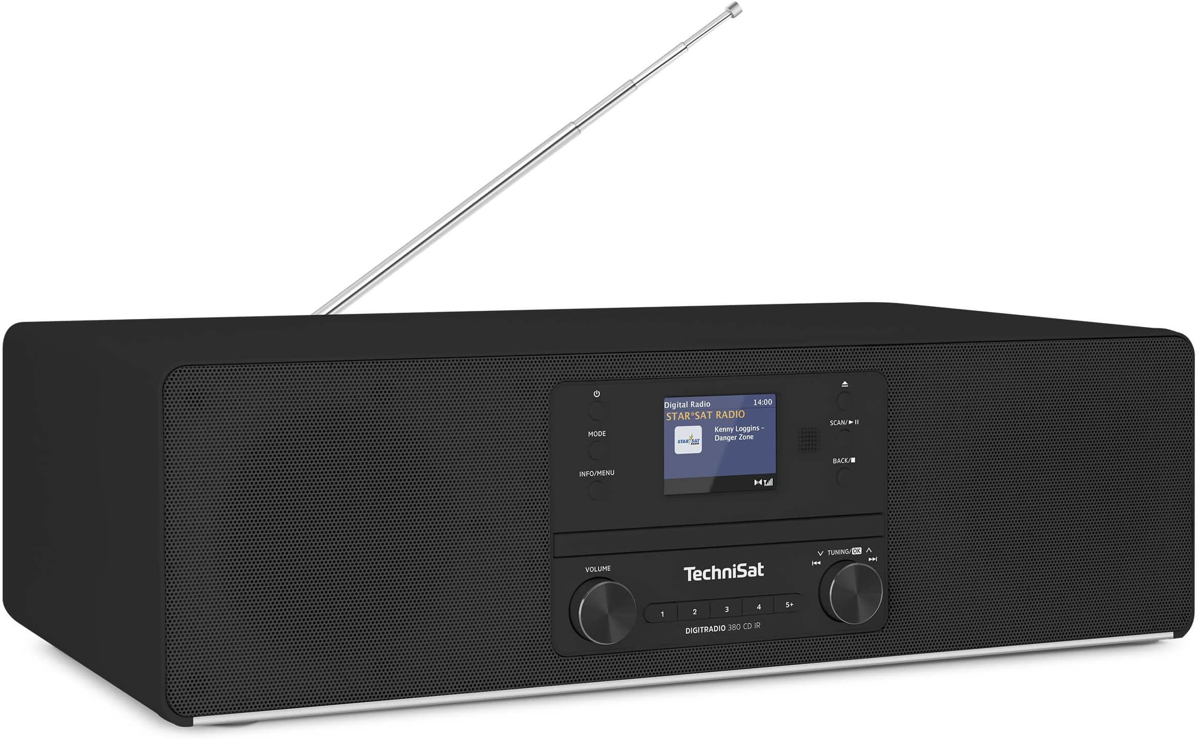 Panasonic SC-DM202EG-K Kompaktes Micro HiFi Stereosystem mit CD, DAB+ ...