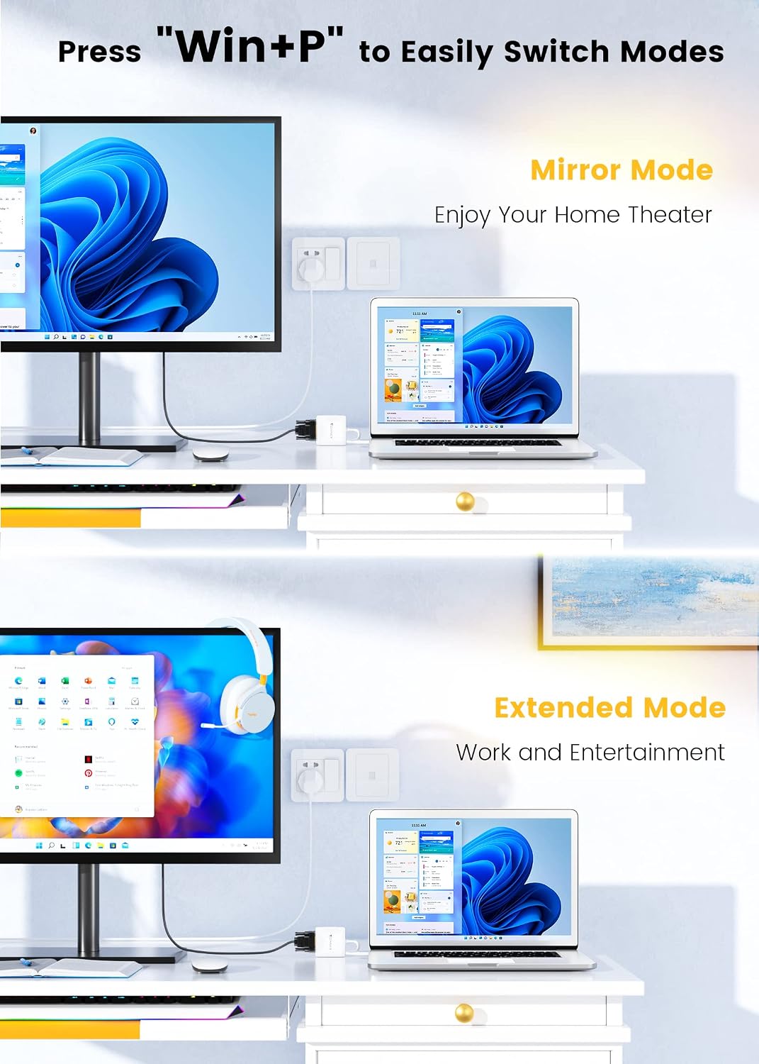 Mirror Mode and Extended Mode