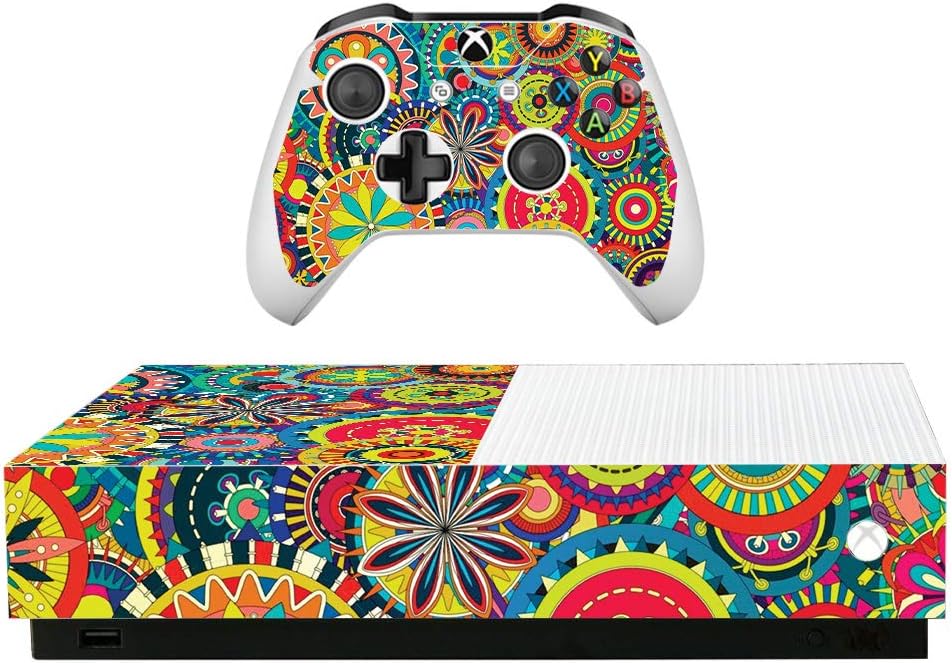 MightySkins Skin for Microsoft Xbox One S All-Digital Edition - Cherry Blossom | Protective, Durable, and Unique Vinyl Decal wrap Cover | Easy to Apply, Remove, and Change Styles | Made in The USA