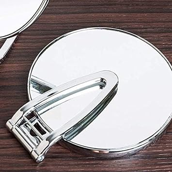 Tabletop Mirror Hand Mirror Makeup Mirror Portable Mirror Handheld Compact Mirror Double- Sided Hair Dressing Salon Mirror Cosmetic Mirror,C