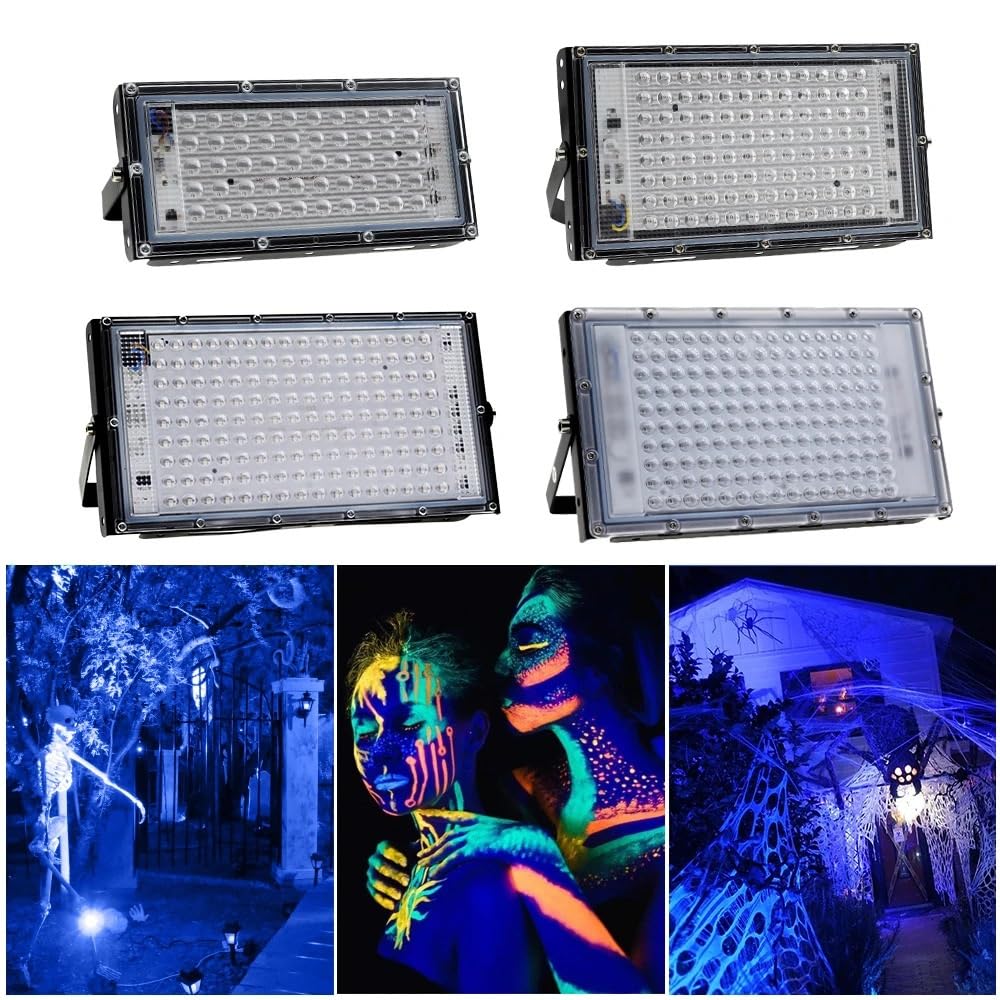 Lampa utwardzająca UV UV Light LED Floodlight 50W 100W 150W 395nm Glue Fluorescent FOR Fashion Party Curing Aquarium(100W)