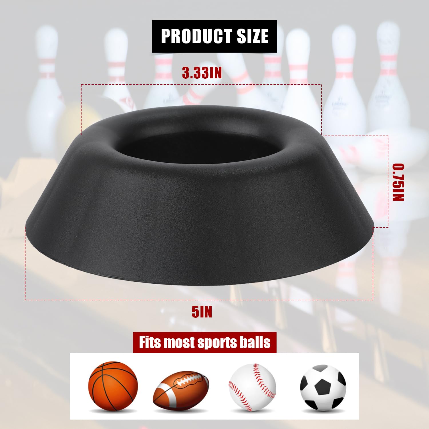 2 Supporti Per Pallone In Acrilico Trasparente - Per Calcio, Basket, Pallavolo E Souvenir - Foto 6