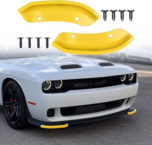 JDMON Protector de parachoques delantero compatible con Dodge Challenger SRT Hellcat 2015-2021 2015 2016 2017 2018 2019 2020 2021, accesorios SRT