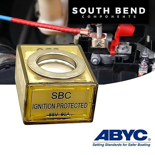 Miniatura 32 de South Bend Components Paquete combinado de fusible de batería de 250 A (MRBF) y bloque de terminales, 58 V CC máximo, IP66, protección contra
