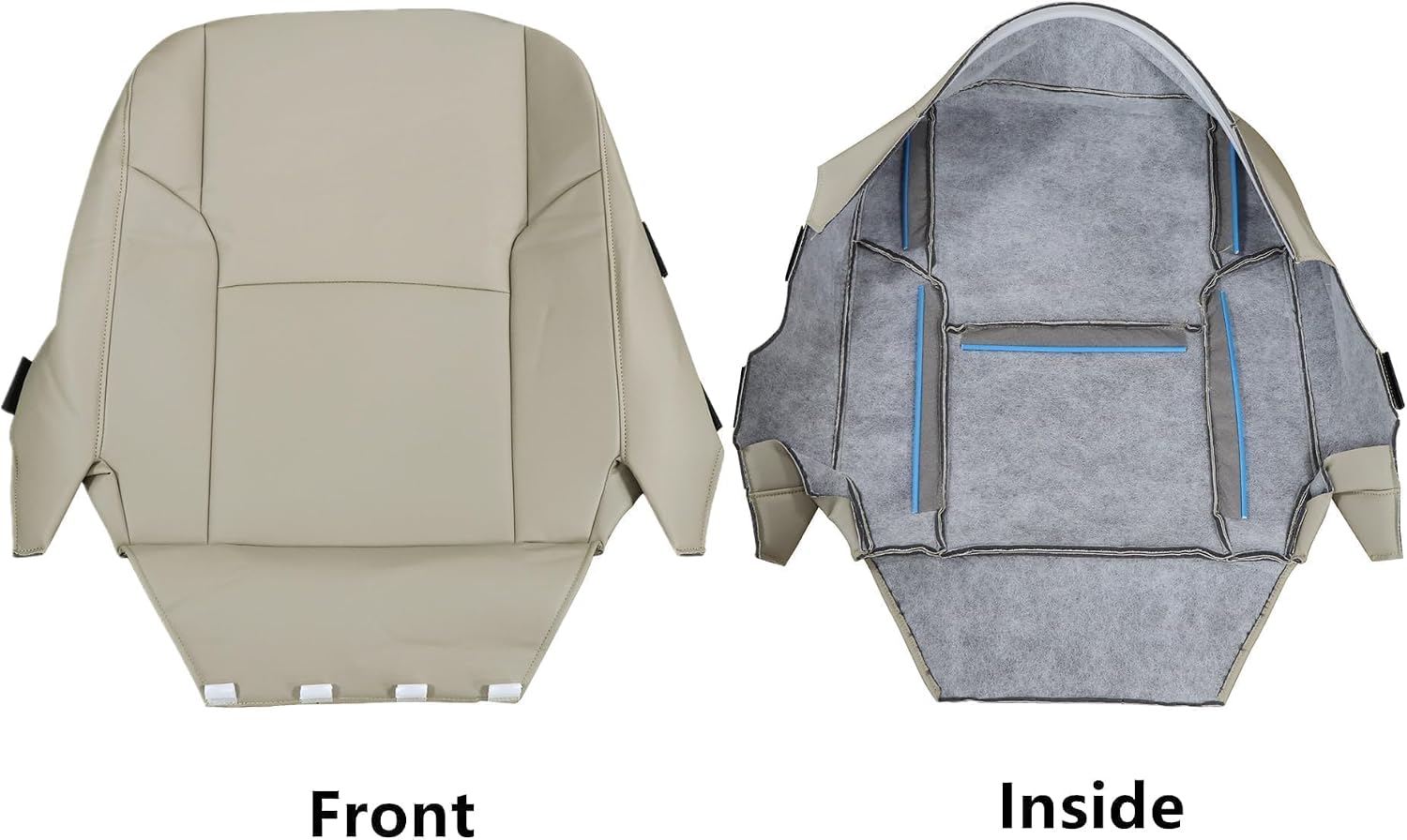 GXARTS Driver Side Replacement Bottom Lower Leather Seat Cover Tan Compatible with Toyota 4Runner Limited 2003 2004 2005 2006 2007 2008 2009
