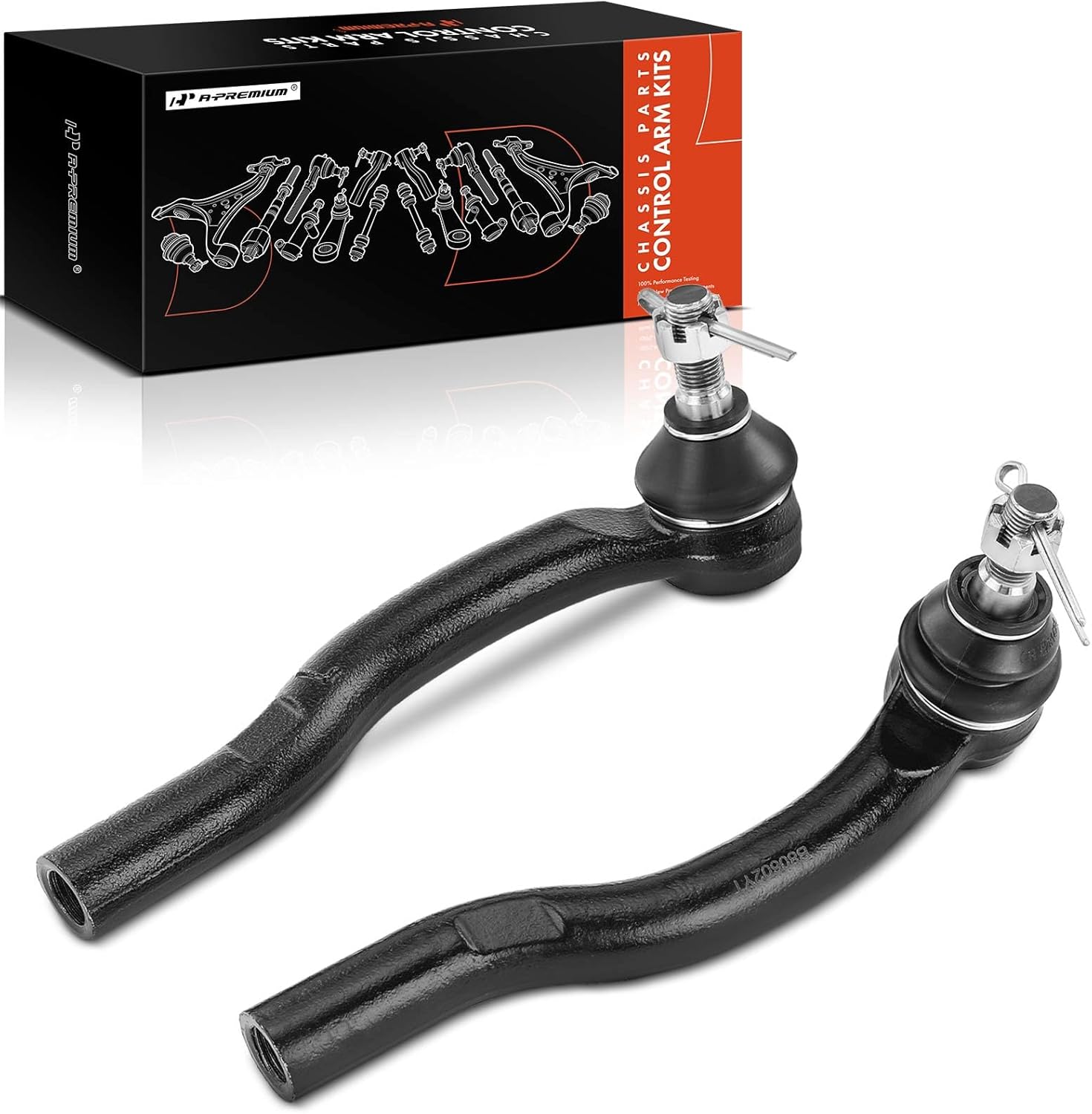 A-Premium 2 x Front Outer Tie Rod Ends, Compatible with Toyota Camry 2004-2011, Avalon 2005-2012, Solara 2004-2008, Lexus ES330 2004-2006, ES350 2007-2012