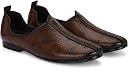 Vellinto VOHRA Cool Rajasthani Jutis Mojaris Nagra for Men Stylish Shoes Brown gallery image