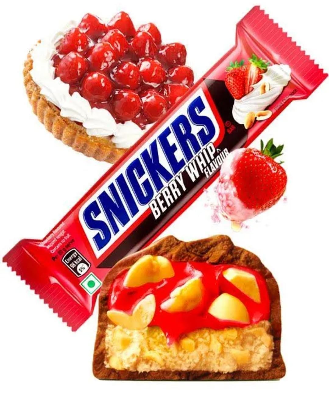 SnickersBerrywhip Chocolate Bar 15-Pack, 40g Each
