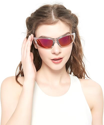 Miniatura 2 de Gafas de sol polarizadas para hombres y mujeres, deportes envolventes alrededor de correr, pescar, gafas de sol con protección UV400 RFS8202
