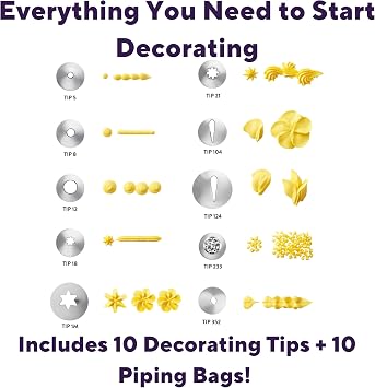 Wilton Beginning Buttercream Decorating Set, 20-Piece