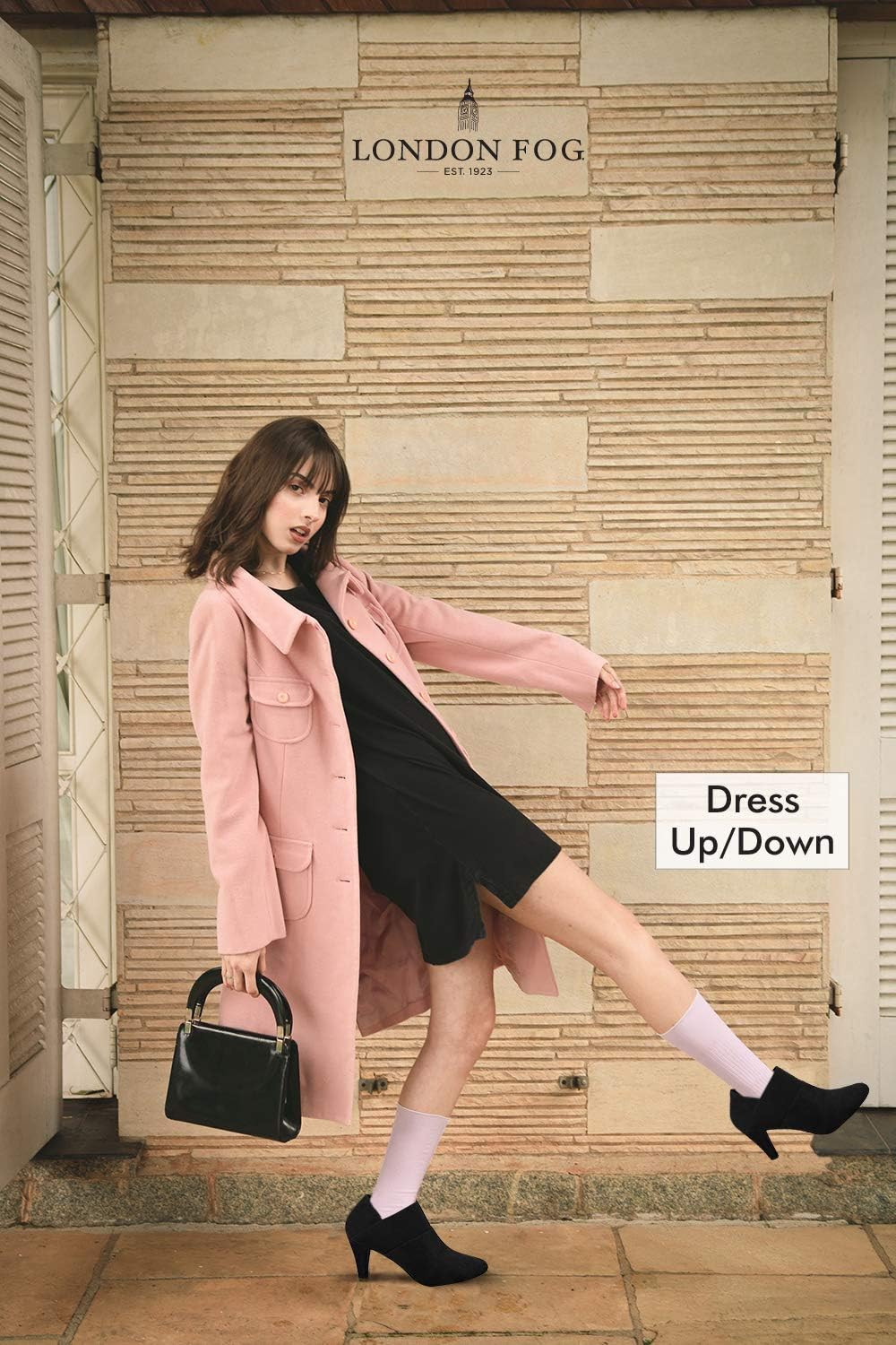 LONDON FOG Womens Bobbie Heel Ankle Booties - Image 6