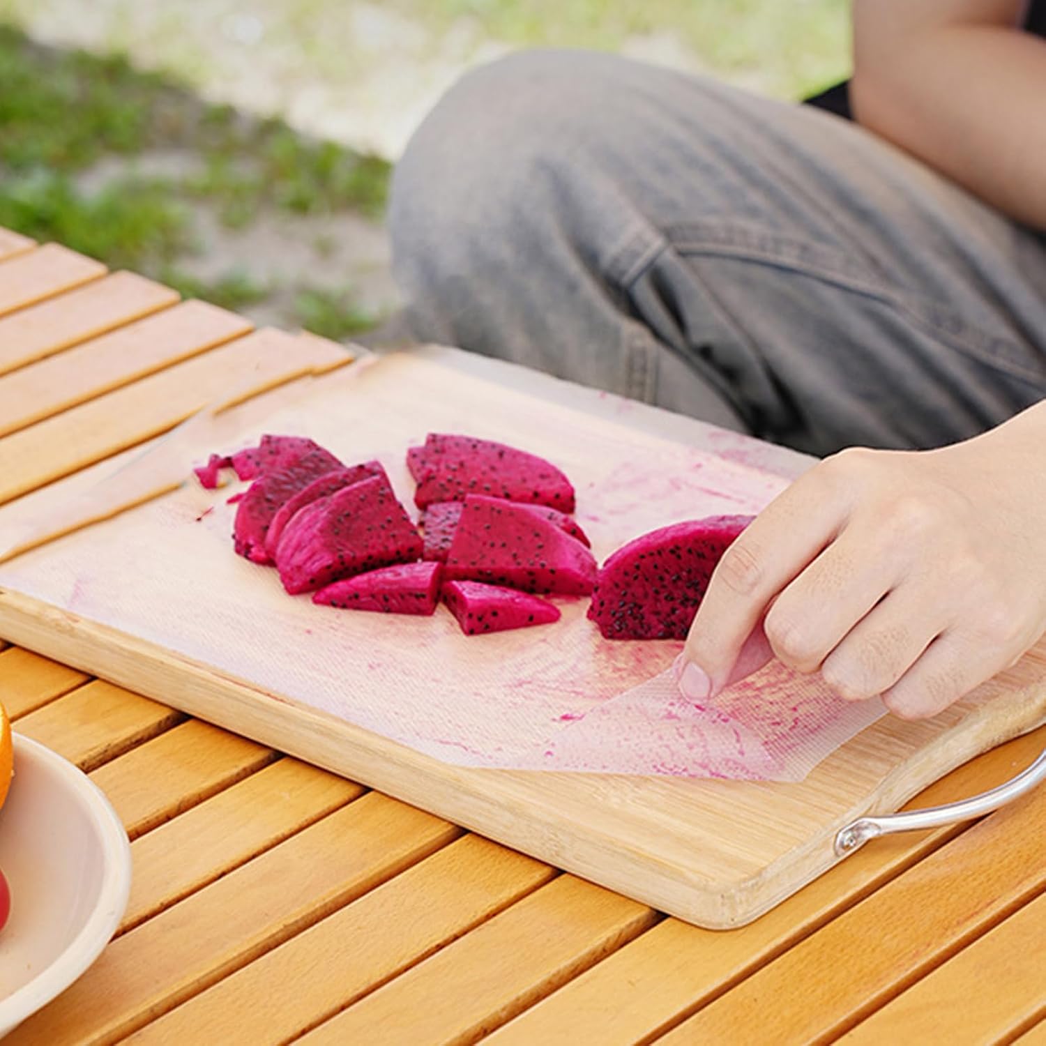 Nonslip Camping Cutting Board Pad Portable 300cm Cutting Mat Outdoor Cooking Accessories Easy to Use Outdoor Board Mat