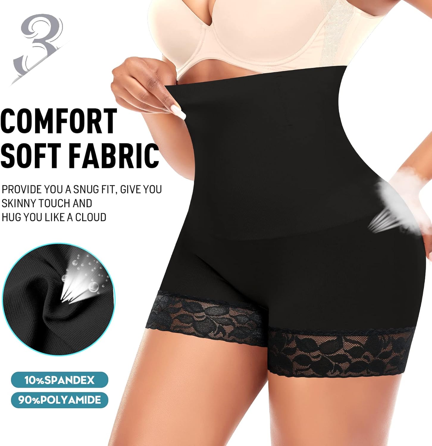 Tummy Control Shapewear Shorts for Women Seamless High Waist Body Shaper Panties Shaping Underwear Under Dress - Image 5