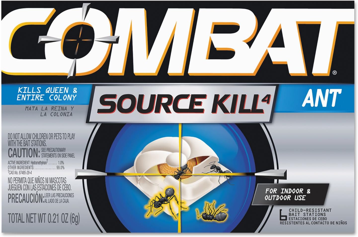 Combat Ant Killing Bait, 6 Count