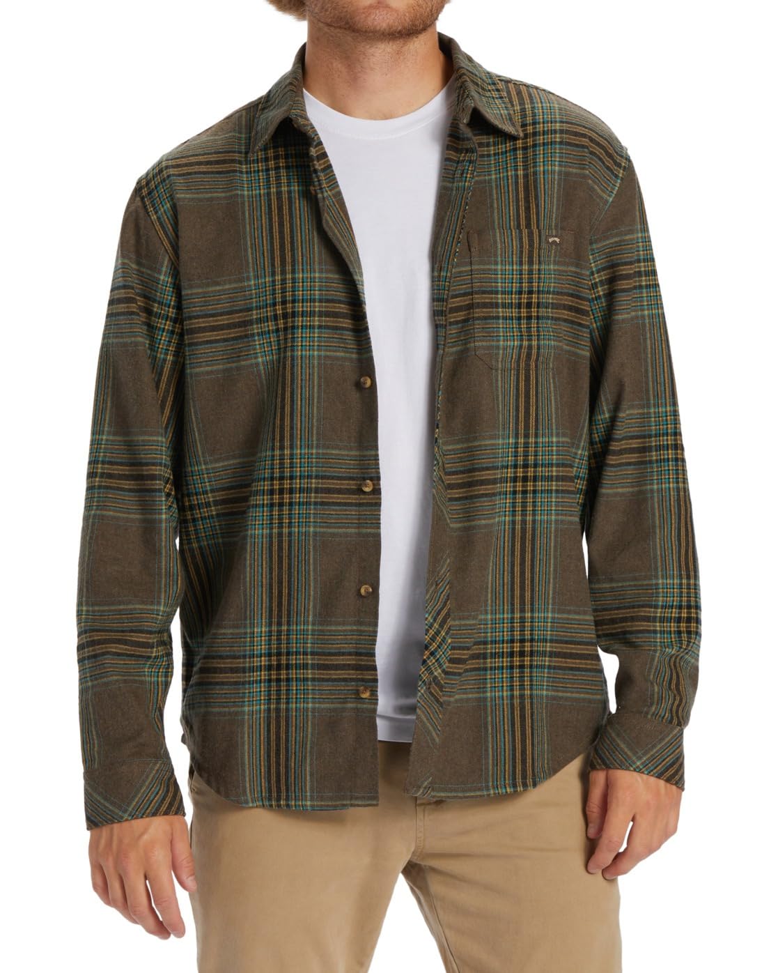 Billabong Coastline Flannel - Camisa de Manga Larga para Hombre