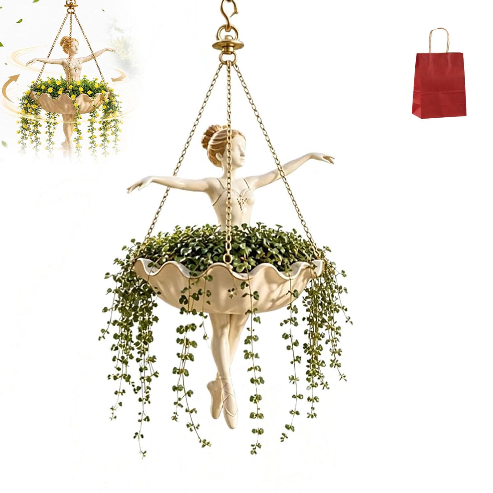 Jardinière suspendue pour ballerine : gagnez de la place au sol