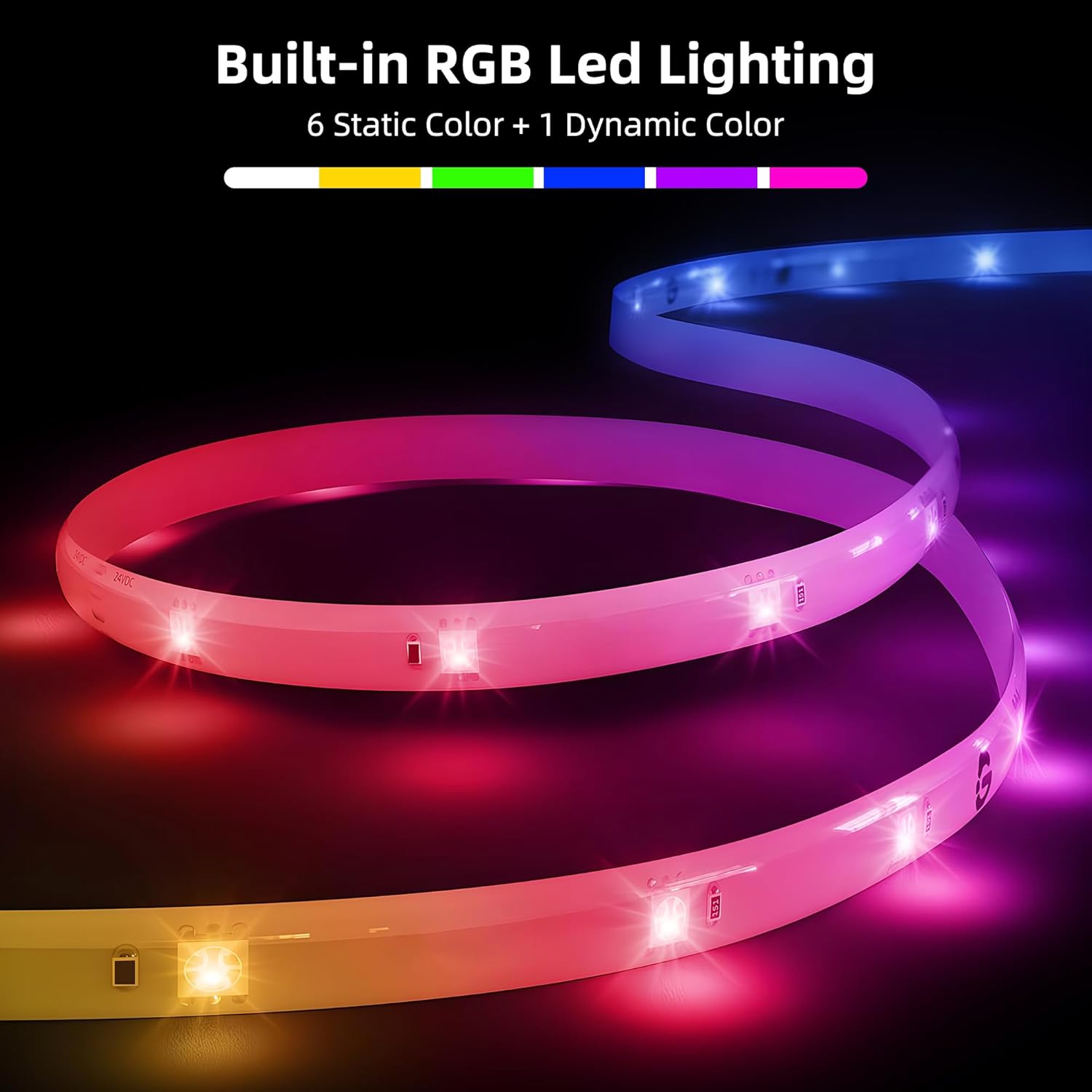 VANITII 63"X 25" Full Length Mirror with Bulbs Lights Tempered Glass RGB Light Strip Full Body Mirror Floor Mirror with 22 LED Bulbs 3 Colors Dimmable Light