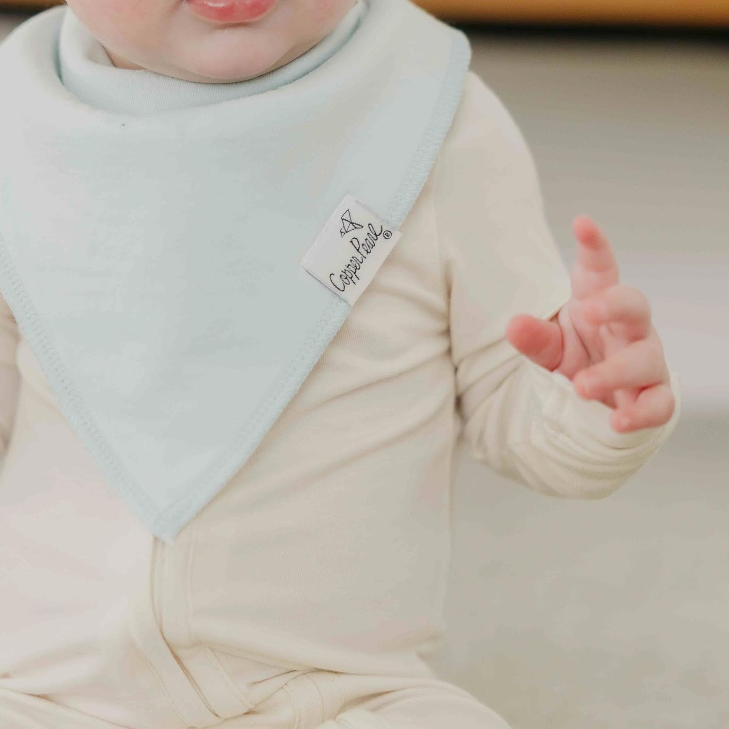 Copper Pearl Baby Bandana Bibs - 4 Pack Soft Cotton Bibs for Drooling & Teething, Absorbent, Adjustable Fit, Many Styles