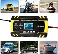 Vista 7 de Automatic Smart Battery Charger Car 12V/24V Pulse Repair Charger with LCD Display Intelligent Mode Overvoltage Protection Temperature Monitoring