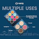 MARS The City Paradise Makeup Kit | Highly Pigmented and Blendable | 9 Eyeshadow Palette with 1 Highlighter, Blusher, Bronzer & Compact Powder each (16.0 gm) (08-Ahmedabad) gallery image