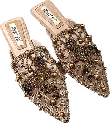 Black Glitter Rhinestone Slide Sandals, Sparkle Chaussure Femme Sandals