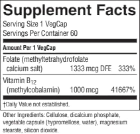 Nature's Sunshine Methyl Combo 60 Capsules
