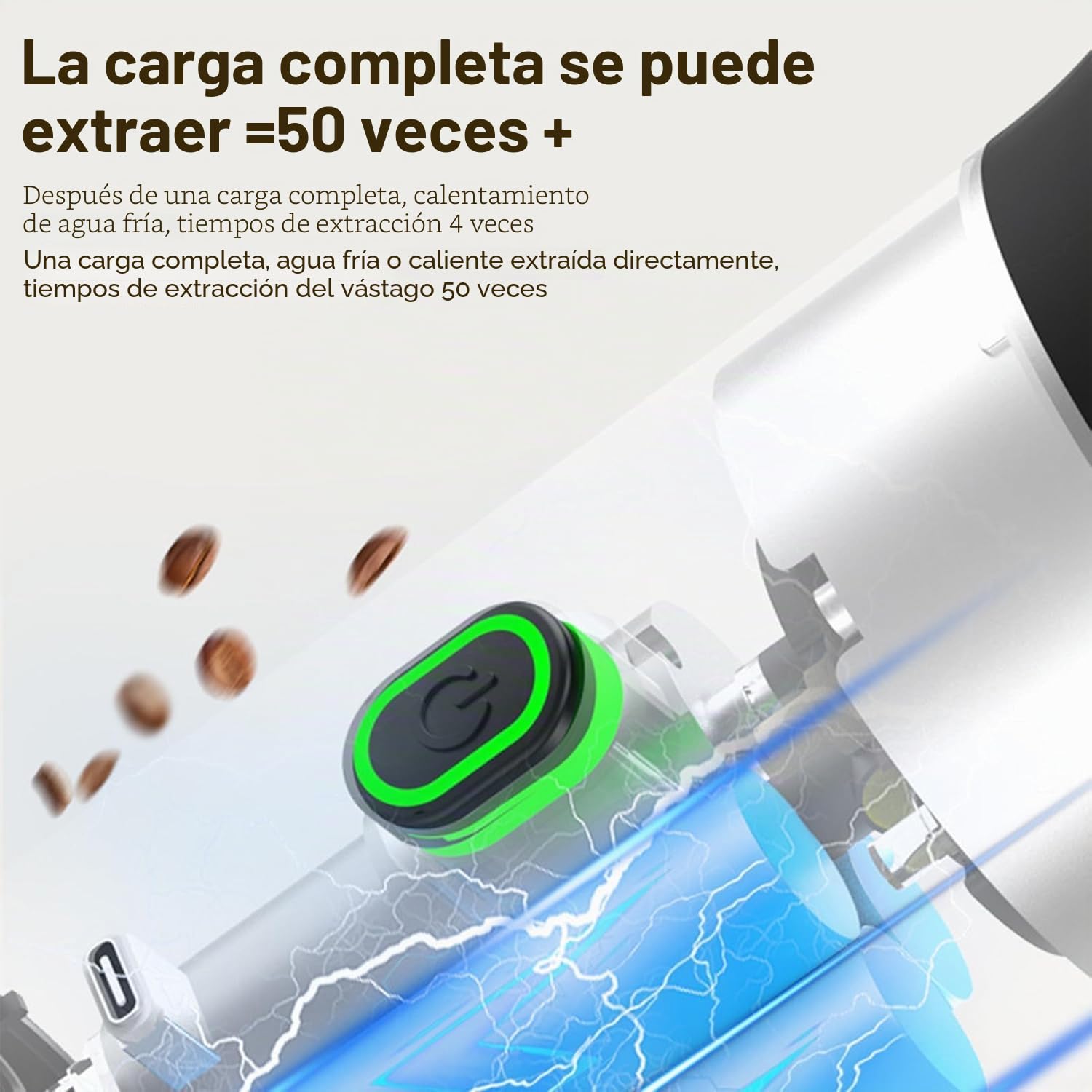 Cafetera Portátil Cápsula de Espresso 3 en 1, Cafetera de Viaje para Camping con cápsulas y café molido, 15 bar y frío y calefacción para coche, casa, viaje