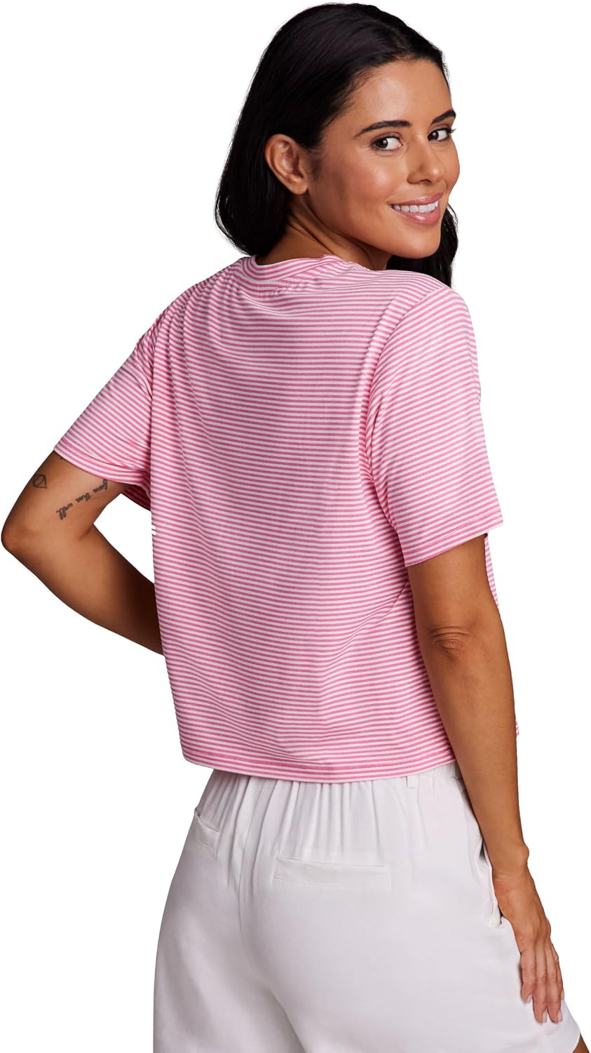 RBX Active Women's T-Shirt, Buttery Soft Quick Dry Moisture Wicking Stretch Jersey Crewneck Gym Shirt Casual Fashion Tee