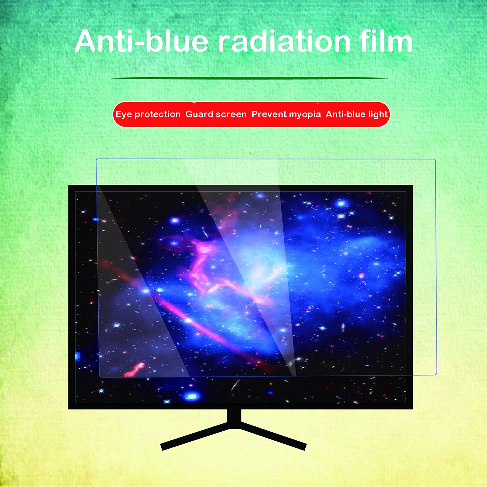 49-50 Zoll Tv Entspiegelungsfolie, LCD-displayschutz, Anti-Strahlung Anti-blaulicht Augenschutz, Helfen Sie Besser Zu Schlafen,HD-50in(1101X620) mm