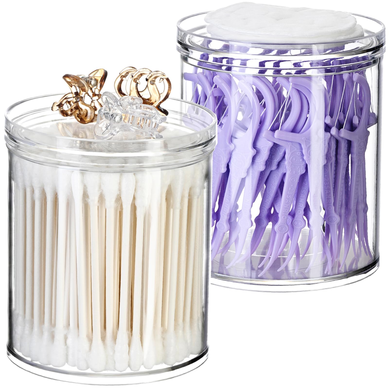 SheeChung Stackable Clear Plastic Container Small 2 pack