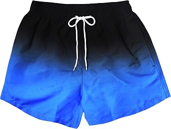 MADHERO Mens Swim Trunks Short Funny Swimming Shorts Bathing Suit with Mesh Liner 3 Inch