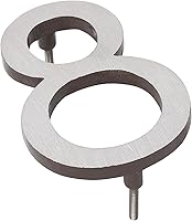 Vista 88 de Montague Metal Products Número de casa moderno de 6 pulgadas, número de casa flotante, fácil de instalar (0, cobre antiguo)