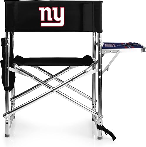 Miniatura 214 de PICNIC TIME NFL Unisex-Adult NFL Sports Chair with Side Table, Beach Chair, Camp Chair for Adults Negro