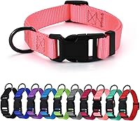 Vista 7 de AUDWUD Collar de nailon grueso, clásico ajustable, varios colores, adecuado para perros pequeños, medianos y grandes, 4 tamaños