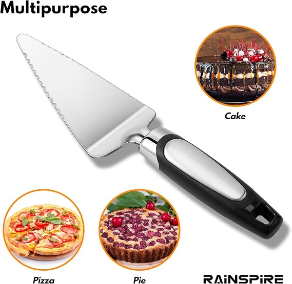 Heavy Duty Pie Server Spatula Stainless Steel Cake Cutter Thick Blade