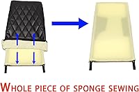 Vista 5 de IANIYA Silla de comedor para comedor, cocina, sillas de metal, sillas de comedor de cuero modernas, juego de 6 (negro)