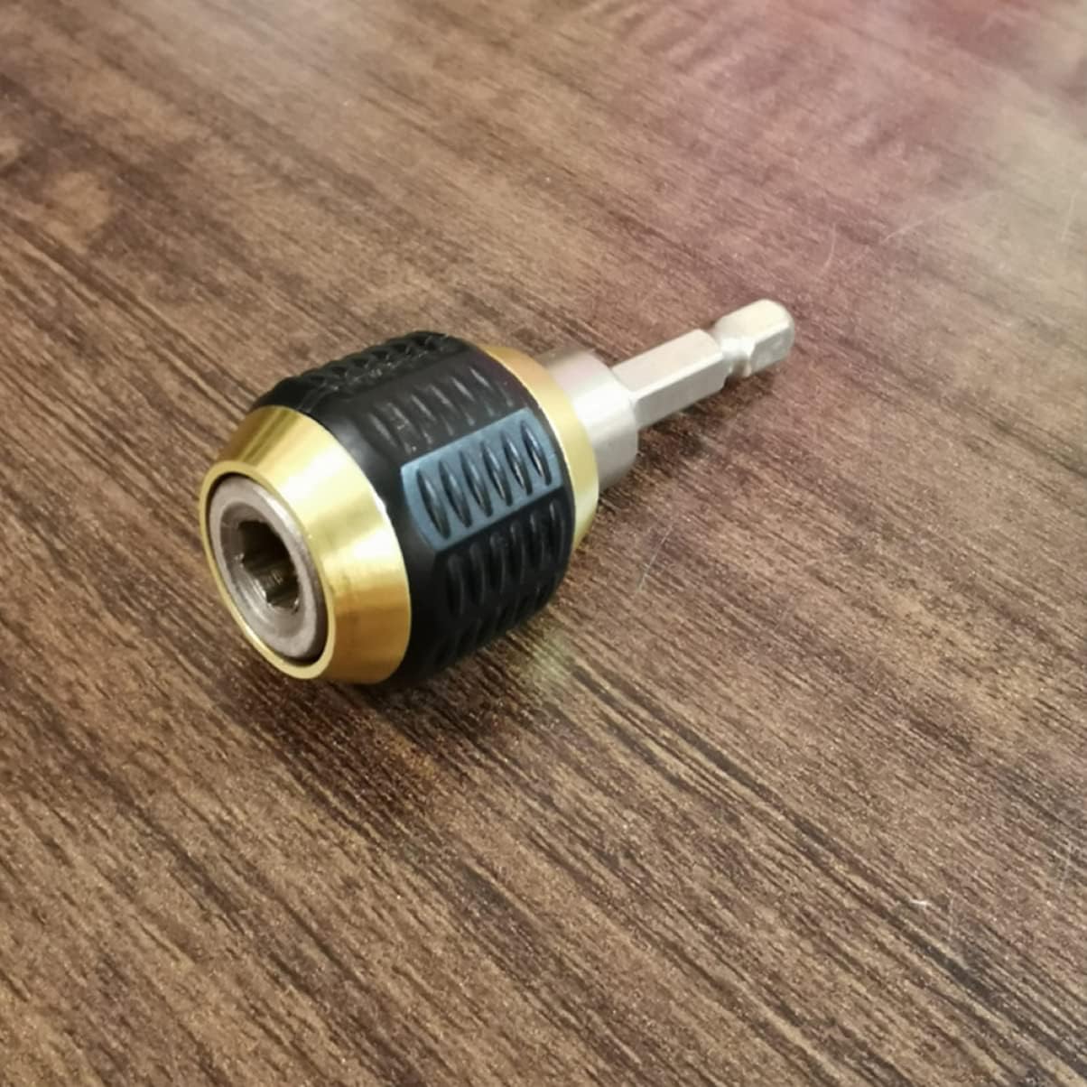 COHEALI Quick Switch Drill Chuck Adapter 1/4 Inch Hex Impact Driver Connector with Self-Locking Pop-up Mechanism for Electric Hand Drill and Screwdriver Bits