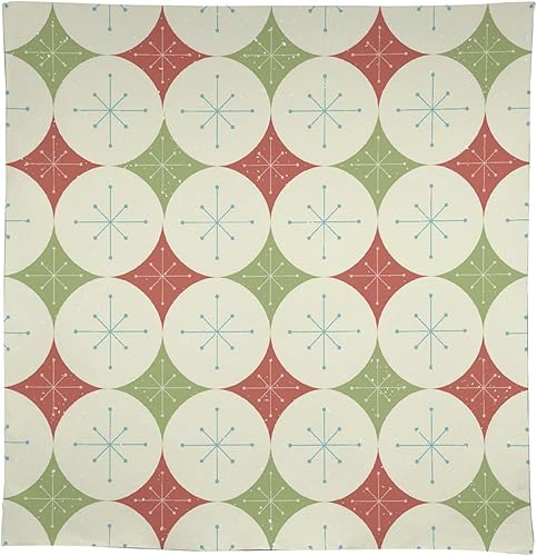 Miniatura 1287 de Mantel floral hippie, diseño retro de los años 70, naranja, rosa, azul, floral, bohemio, estampado estético de margaritas, para fiesta, picnic