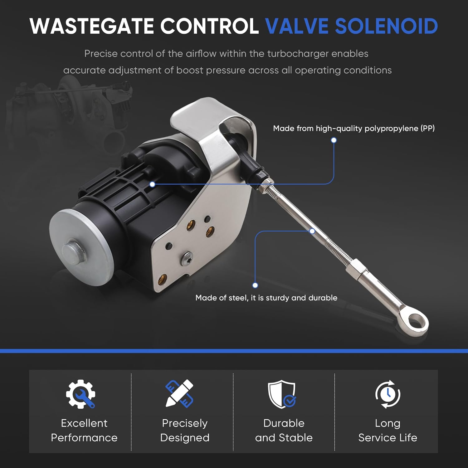 394002B250 Wastegate Actuator Turbo Solenoid Valve 394002B260 Compatible with Hyundai Sonata 2015-2019 Kia Optima 2016-2020 Tucson 2016-2018 1.6T