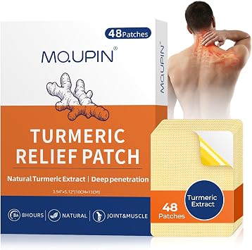 48PCS Turmeric Patch, Large 3.94''x5.12'' Ultra Strength