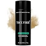 THICK FIBER Hair Fibers for Thinning Hair & Bald spots (MEDIUM BLONDE) - 25g Bottle - Conceals Hair Loss in Seconds - Hair Powder for Women & Men