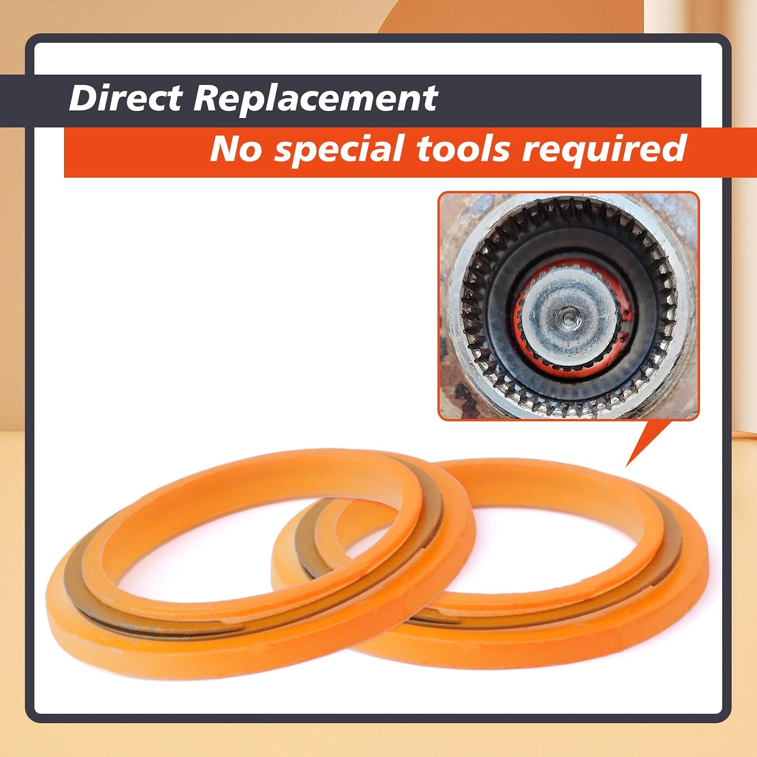 2Pcs F87Z-3B457-AA Front Wheel Axle Retainer Ring Replacement for Ford for Ranger for Explorer 1998 1999 2000 2001 2002 2003 for F-250 F87Z3B457AA