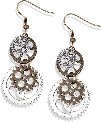 Unique Personalized Punk Handmade Lightweight Vintage Red Rose Flower Dangle Drop Earrings for Women Statement Jewelry Gifts Retro Fabric Flower Hook Earrings