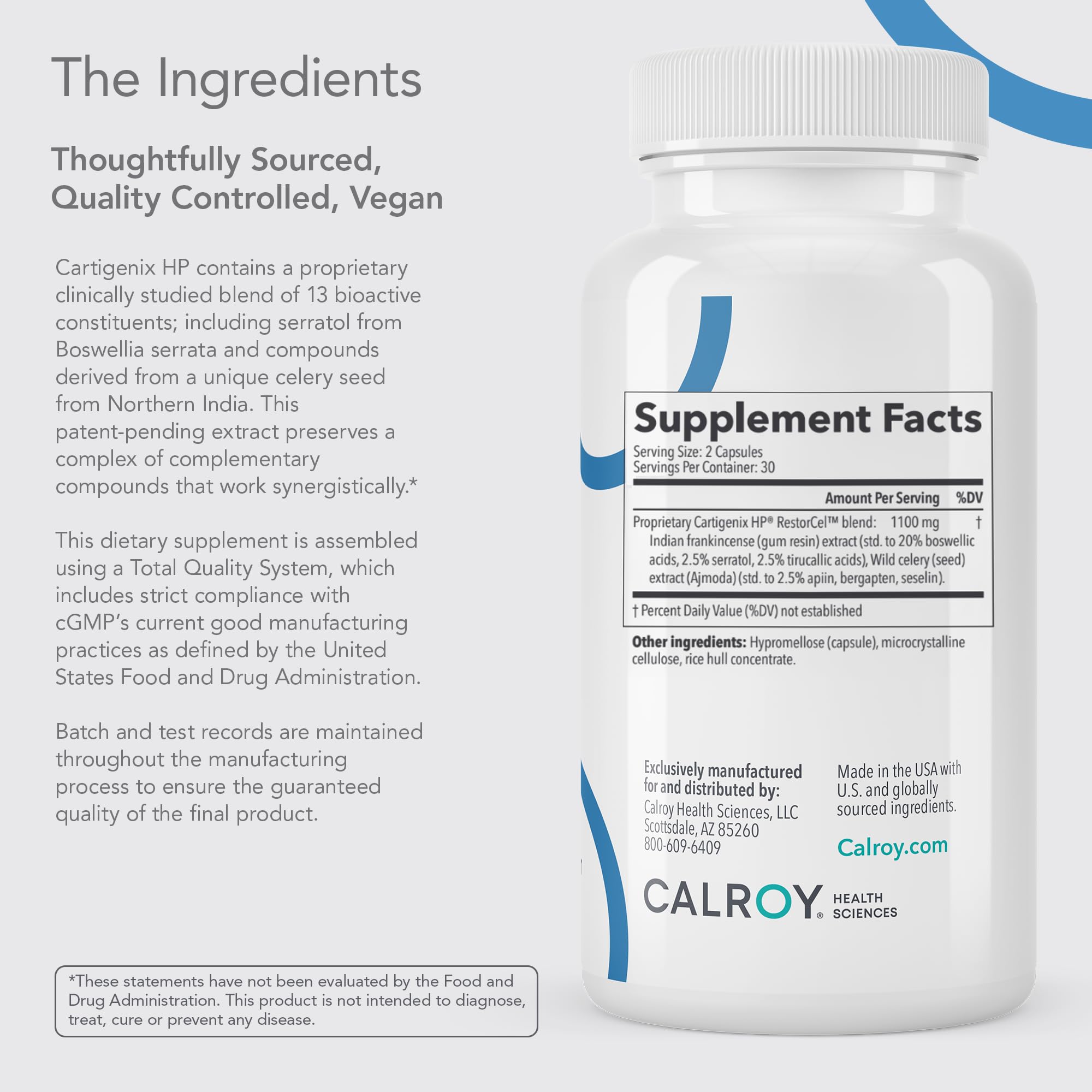 Calroy Cartigenix HP Joint & Cartilage Support Supplement 60 Vegan Capsules — Amazon image 4