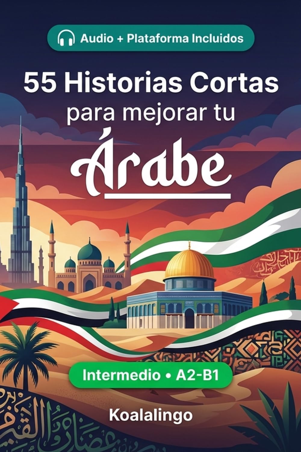 55 cuentos bilingües para mejorar tu Árabe para intermedios: Mejora tu vocabulario, lectura y comprensión escrita con ejercicios para estudiantes y adultos de nivel A2-B1