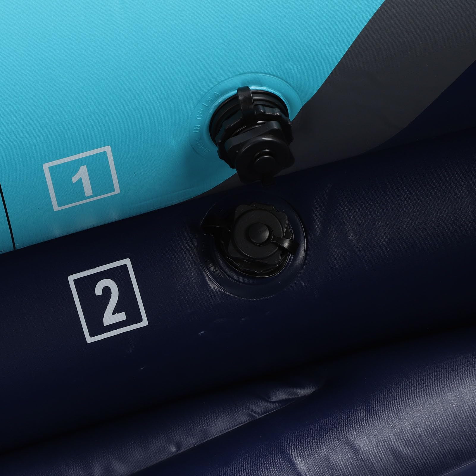 Kayak pieghevole Canoa gonfiabile per 2 persone Canoa da pesca portatile in PVC resistente per rafting