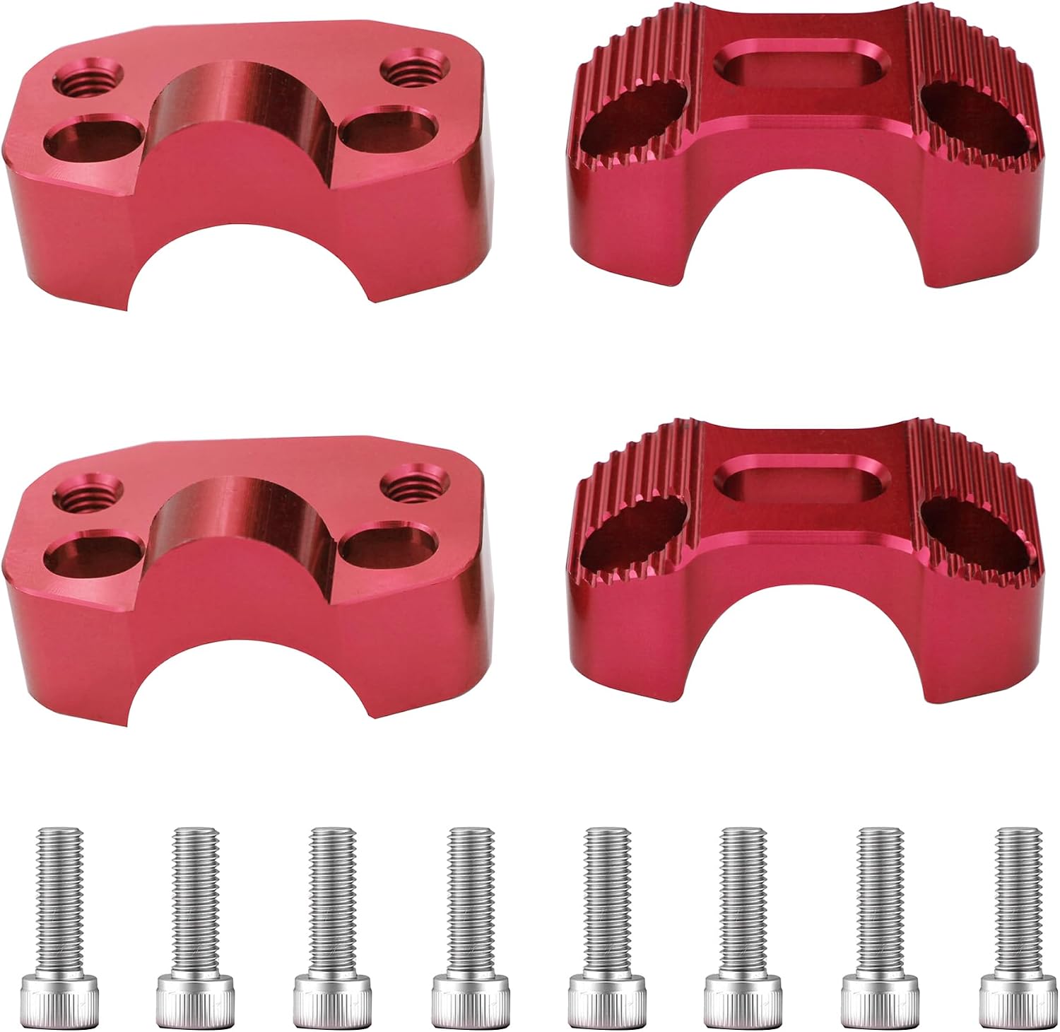 Motorcycle CNC Handlebar Riser 22mm 28mm Bar Mount Clamps For EXC KLX KXF YZF CRF XR SX SXF YZ Motorbike Motocross Dirt Pit Bike 7/8" to 7/8" 1 1/8" 28mm Scooter