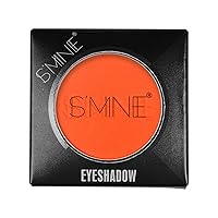 Vista 2 de ISMINE - Paleta de sombra de ojos en polvo naranja mate con alta pigmentación, larga duración, color intenso, la mejor sombra de ojos naranja