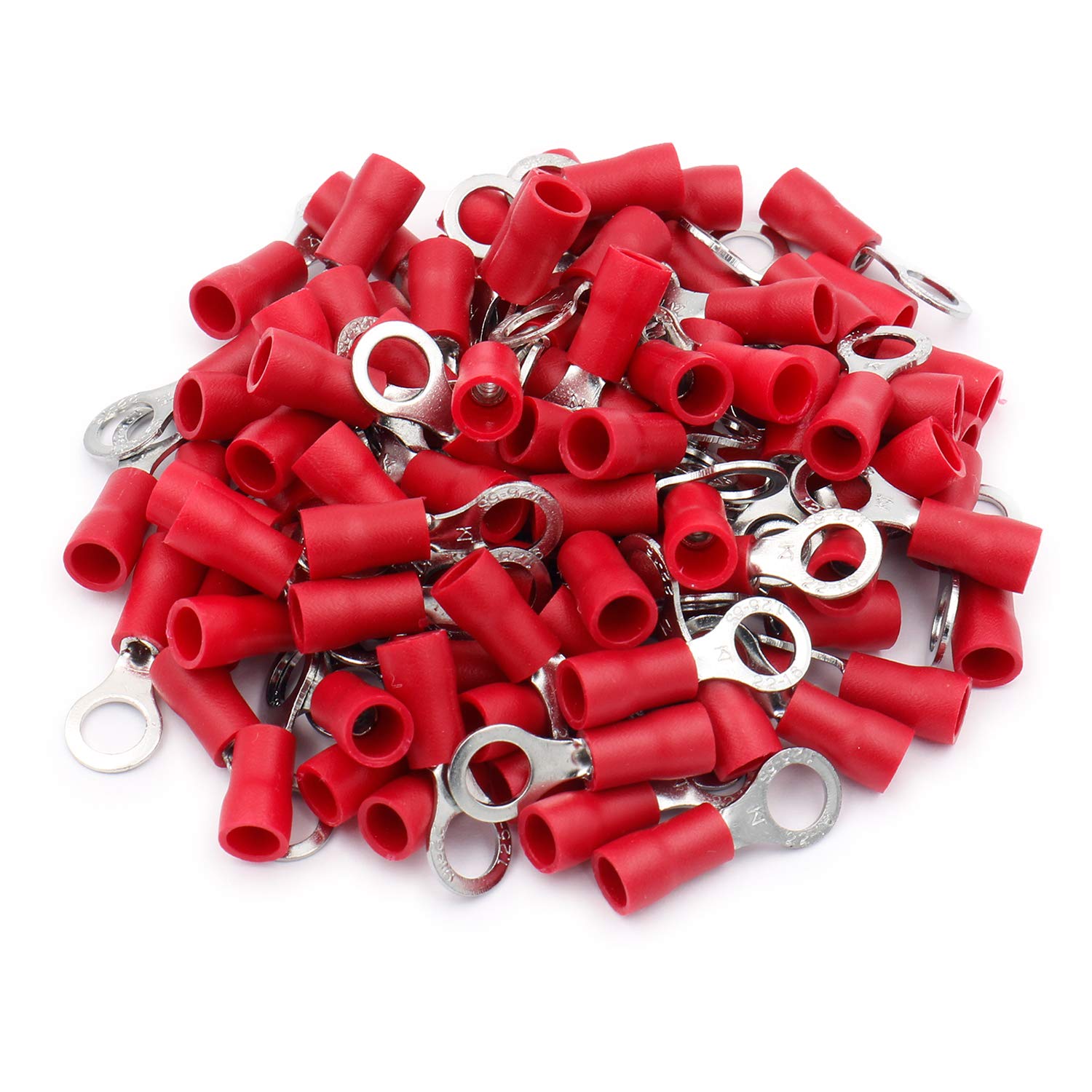 Heschen Aderendhülsen 100 Stück - Gelb Für 4-6 Mm² Kabel Quetschverbinder