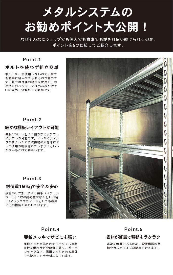 棚板耐荷重１枚あたり250kg５段90Wメタルラック　スチールラック MR-91T メタルラック用棚板 アイリスオーヤマ 耐荷重棚板1枚